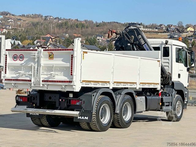Camião basculante MAN TGS 26.400 * HIAB 166 ES - 3 HIPRO + FUNK * 6x4
