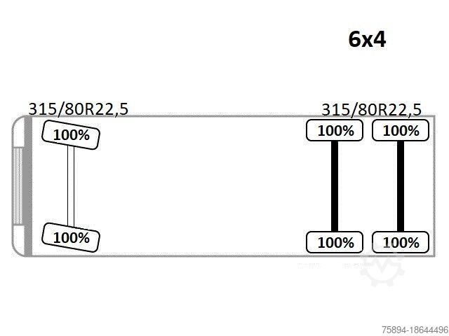 Camião basculante MAN TGS 26.400 * HIAB 166 ES - 3 HIPRO + FUNK * 6x4