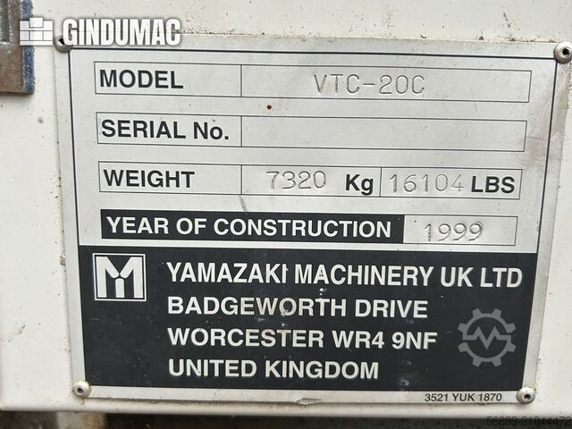 Mazak VTC-20C Mazak VTC-20C