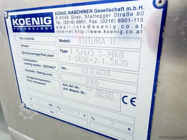 Brödmaskiner König Combi Line KCL/13