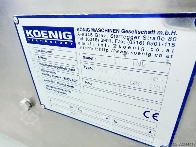 Brödmaskiner König Combi Line KCL/13
