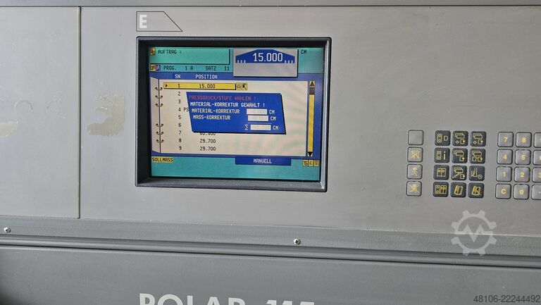 řezačka papíru Polar Mohr 115 E