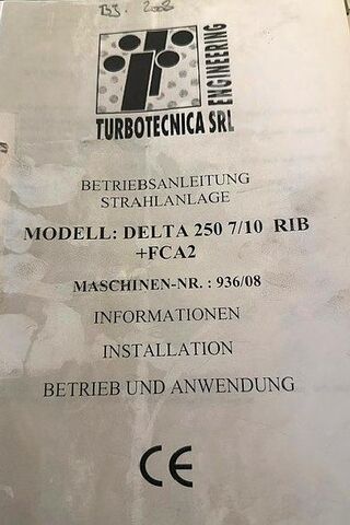 Pískovací jednotka Turbotechnika Turbinentyp 2xTC 260 D