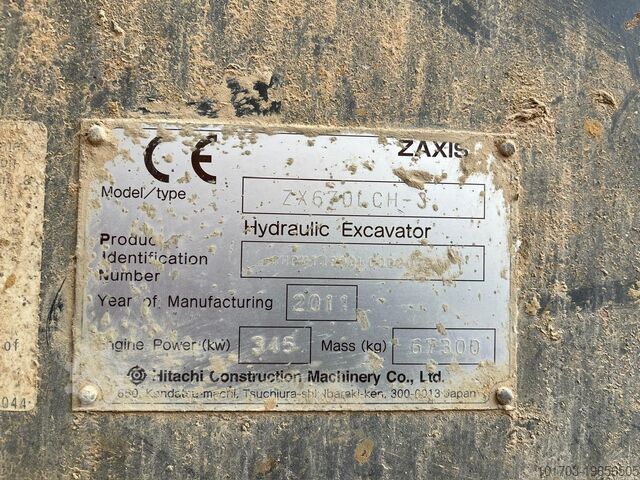 Escavadora de lagartas Hitachi ZX 670 LCH-3