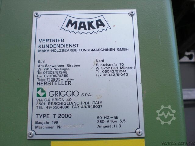 Tafel freesmachine Maka T 2000