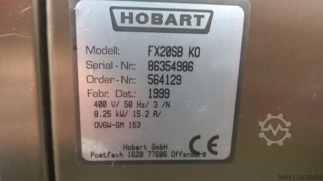SPUEHLMASCHINE HOBART FX20SB  KO