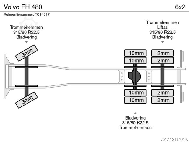 Container transportation Volvo FH 480