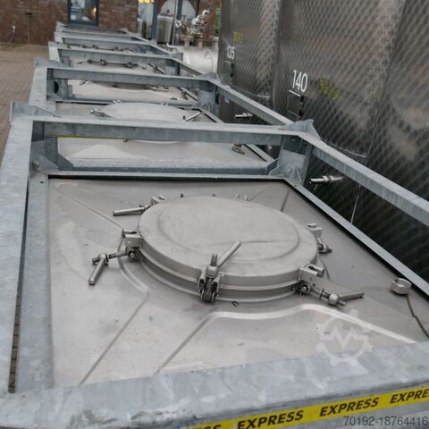 1000 liter IBC container gemaakt van V2A  