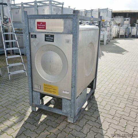 1000 liter container gemaakt van V4A  