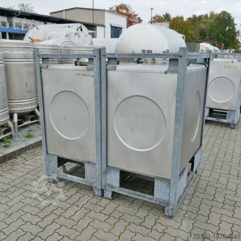 1000 liter container gemaakt van V4A  