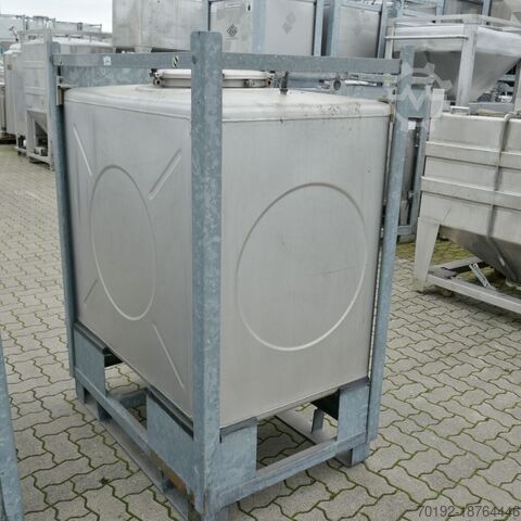 1000 liter IBC container gemaakt van V2A  