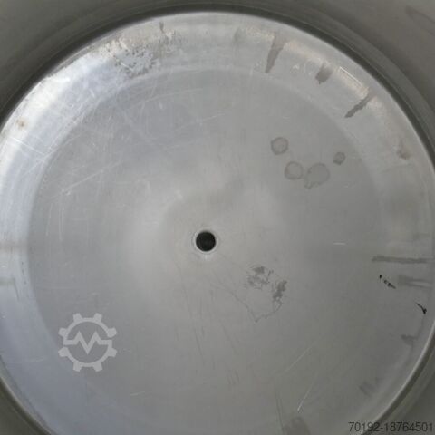 Ronde container van 1000 liter gemaakt van V2A  