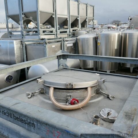 1000 liter IBC container gemaakt van V2A  