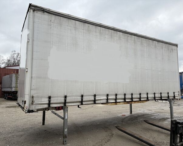 Wissellaadbak met open laadbak en zeil Krone Jumbo 3m Innenhöhe Hubdach Edscha