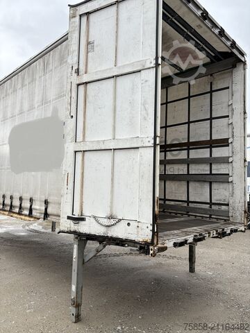 Wissellaadbak met open laadbak en zeil Krone Jumbo 3m Innenhöhe Hubdach Edscha