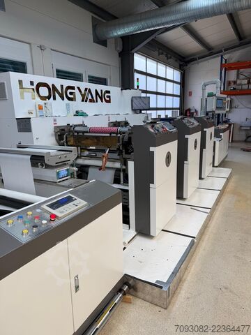 Flexodrukmachine / 2-kleuren / 650 mm China Wenzhou Hongyang Machinery Co. Ltd HYR-650-2
