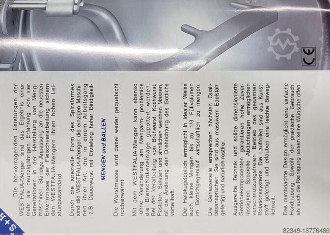 Meat processing machine Stork & Herrmann Typ M1F