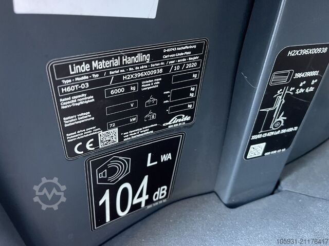 LPG gaffeltrucks Linde H60T-03