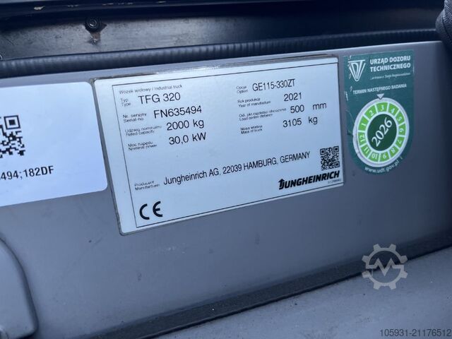 LPG gaffeltrucks Jungheinrich TFG320