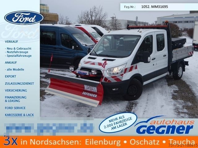 Tipper van FORD Transit DoKa 350L2 4x4 Winterdienst Streuer Schi