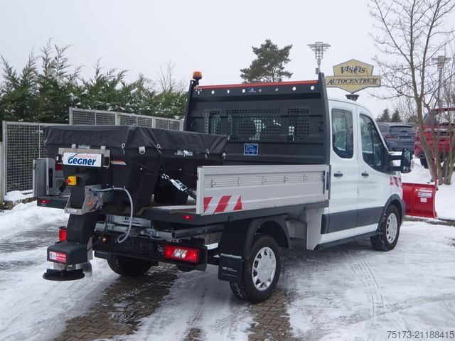 Tipper van FORD Transit DoKa 350L2 4x4 Winterdienst Streuer Schi