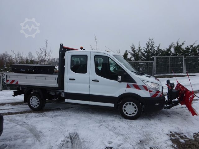 Tipper van FORD Transit DoKa 350L2 4x4 Winterdienst Streuer Schi