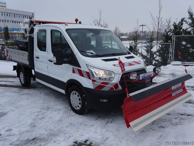 Tipper van FORD Transit DoKa 350L2 4x4 Winterdienst Streuer Schi