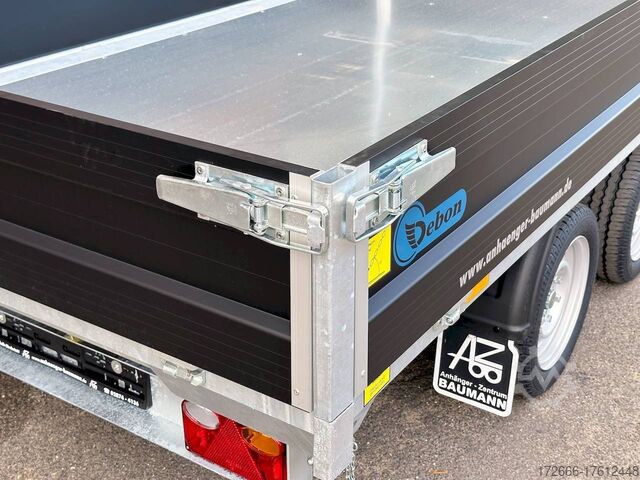 Tipper sa 3 strane Cheval Liberte DEBON PW3.3 BLACK EDITION 330x186x35cm 3500KG