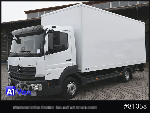 Box van MERCEDES-BENZ Atego 818 Koffer, LBW, Klima, Luftfederung, Automatik