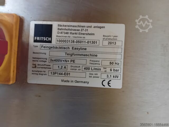 Konditorlinje Fritsch Easyline L-R