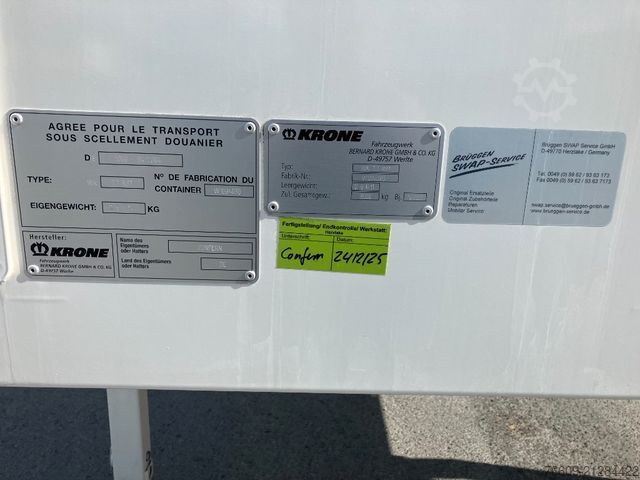 Remolque con caja móvil KRONE Wechselbrücke Koffer