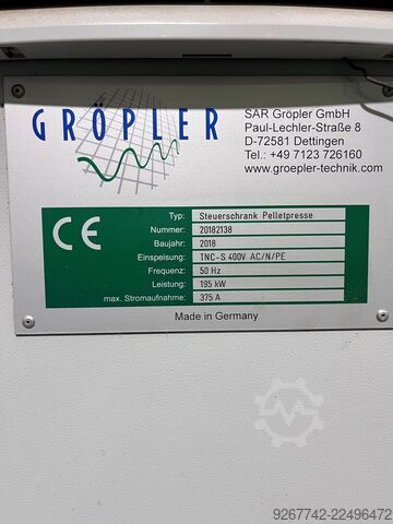 Instalacja do produkcji pelletu ze słomy / siana / lucerny Himel / Gama Steuerschrank Pelletpresse