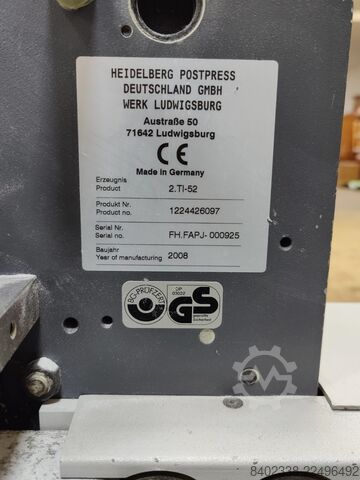 Piega macchina Heidelberg FI 52