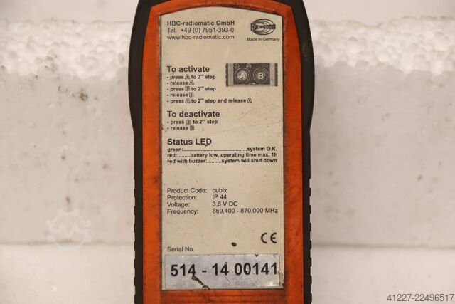 Draadloze afstandsbediening voor kraanbediening HBC radiomatic FSE 514