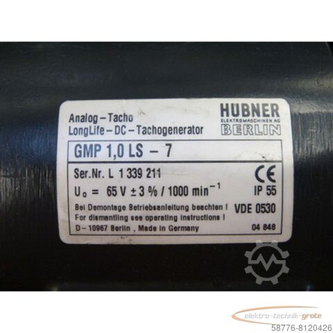 Jednostka sterująca Hübner GMP 1.0 LS-7 Analog - Tacho LongLife DC - Tachogenerator   - ! -