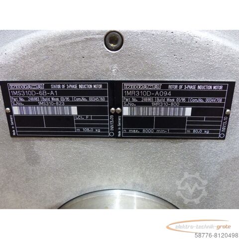 Control unit Indramat Induktionsmotor 1MS310D-6B-A1 Stator + 1MR310D-A094 Rotor