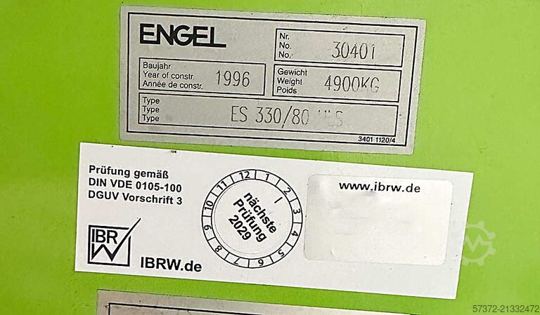 Injection Moulding Machine Engel ES 330/80
