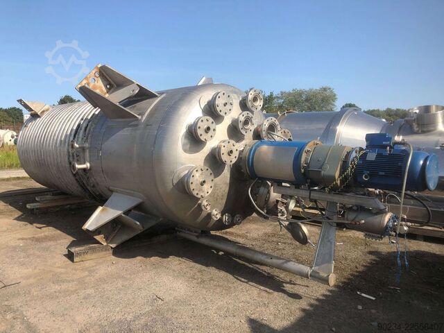 Begagnad Vale Engineering Services 12 000 liters vertikal reaktor / hydrogeneringskärl i rostfritt s VALE ENGINEERING 12,000 Litre
