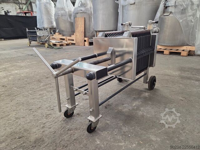 400 mm x 400 mm SCHENK filterpress med 4,3 m² PP-plattor SCHENK 400 x 400 mm