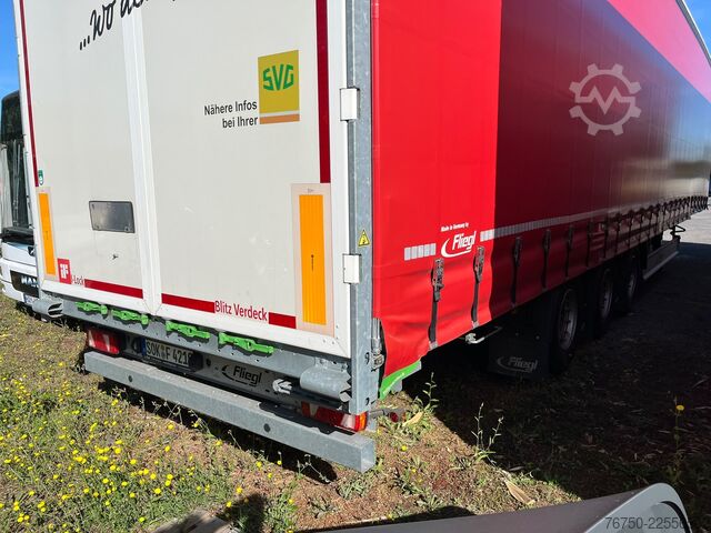 Open oplegger met zeil FLIEGL SDS 390 Gardine Mega Code XL/DC 9.5