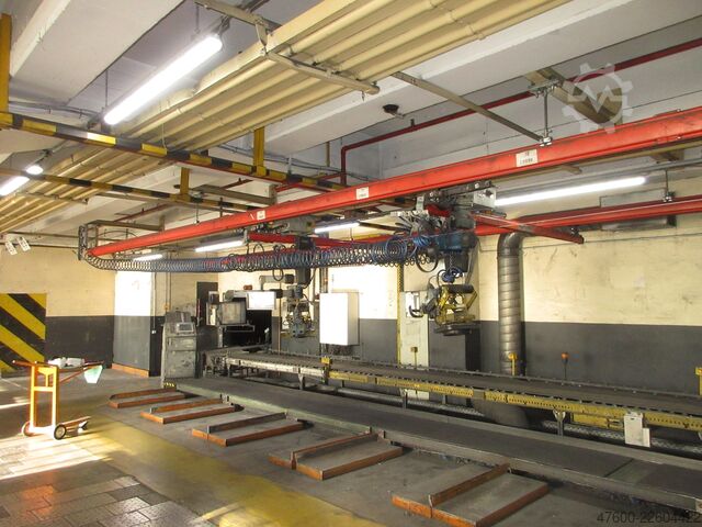 Crane Crane Crane Crane Crane Crane Runway Demag Portalkran Kran KBK2 26x3,4m KBK II Saugheber Vacuumpumpe 2x 50KG