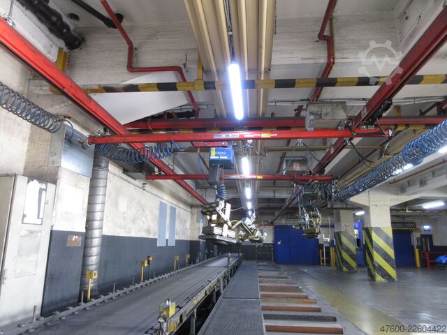 Crane Crane Crane Crane Crane Crane Runway Demag Portalkran Kran KBK2 26x3,4m KBK II Saugheber Vacuumpumpe 2x 50KG