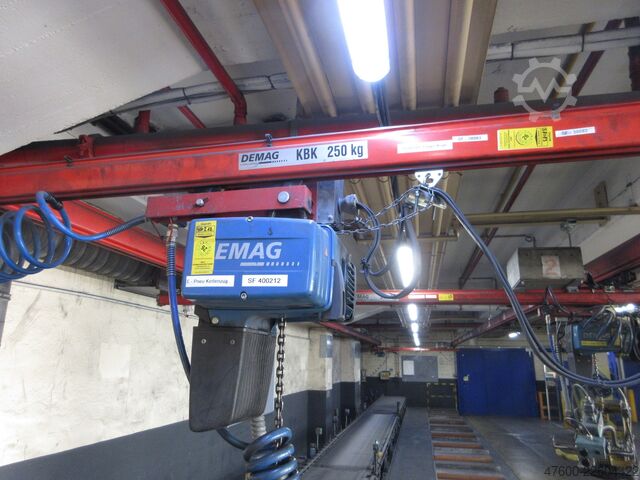 Crane Crane Crane Crane Crane Crane Runway Demag Portalkran Kran KBK2 26x3,4m KBK II Saugheber Vacuumpumpe 2x 50KG