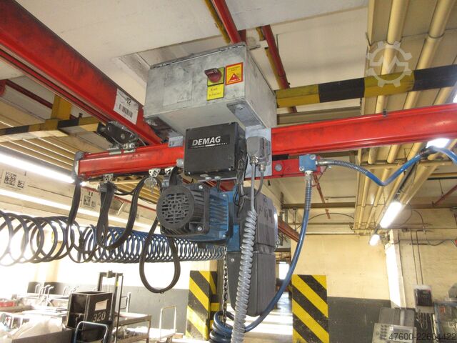Crane Crane Crane Crane Crane Crane Runway Demag Portalkran Kran KBK2 26x3,4m KBK II Saugheber Vacuumpumpe 2x 50KG