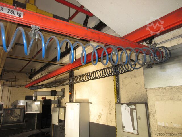 Crane Crane Crane Crane Crane Crane Runway Demag Portalkran Kran KBK2 26x3,4m KBK II Saugheber Vacuumpumpe 2x 50KG