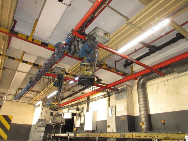 Crane Crane Crane Crane Crane Crane Runway Demag Portalkran Kran KBK2 26x3,4m KBK II Saugheber Vacuumpumpe 2x 50KG