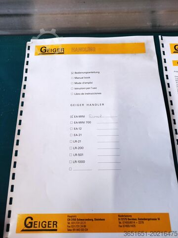 Fjernelse af anløbs- eller smådele Geiger Handling EA Mini
