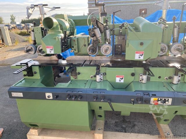 Rabotă și freză WEINIG Unimat 23 Lamelliermaschine, Nutenbett