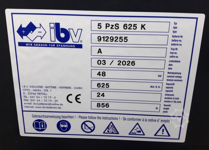 Batterij 48 Volt Type 5 PzS 625K - NIEUW  