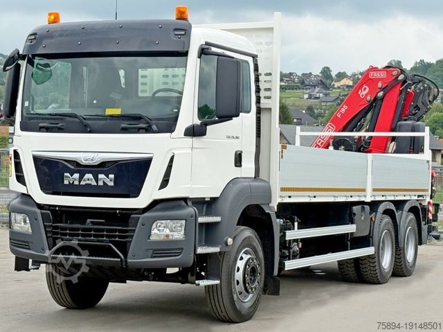 Grúa montada en camión MAN TGS 26.360* FASSI F195A.2.24 / FUNK * 6x4 * TOP